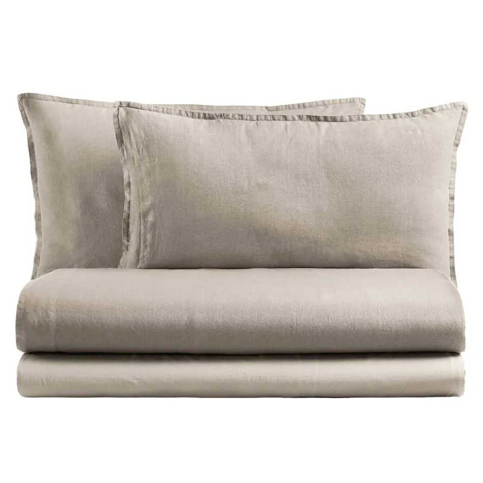 Dobbeltseng komplet i ren bomuld, farvet og skygget - delikatesse Viadurini