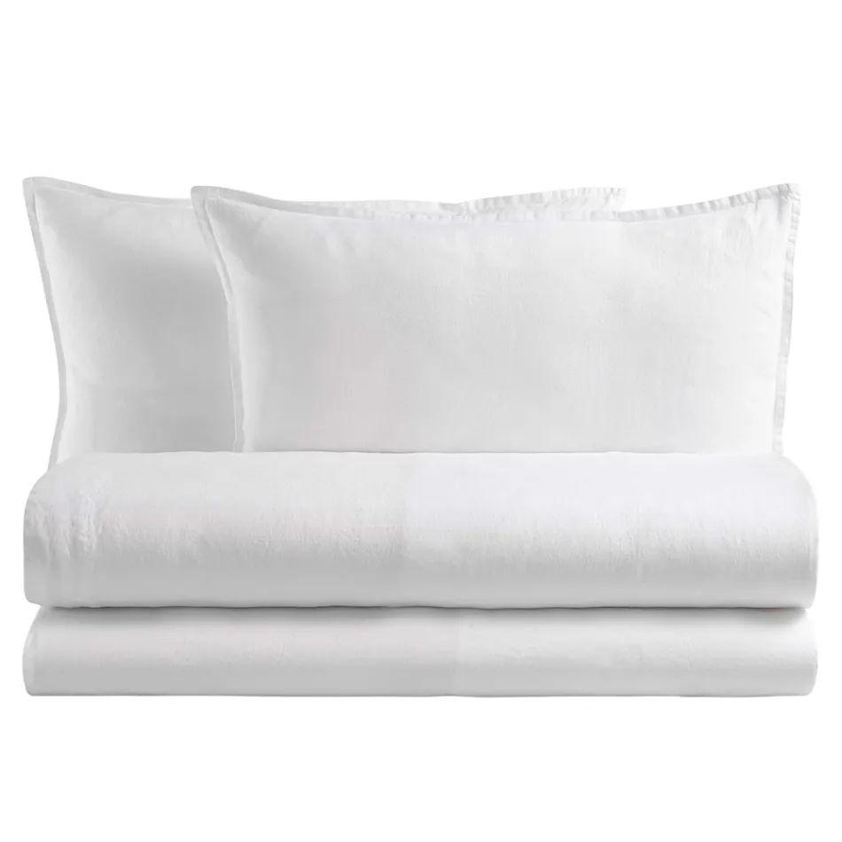 Komplet dobbeltseng i Pure Cotton Garment Dyed and Shaded - Delikatesse Viadurini