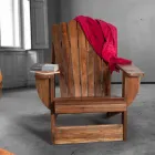 Sammensætning 2 Badeværelsesmøbler i massivt teaktræ - Solferino Viadurini