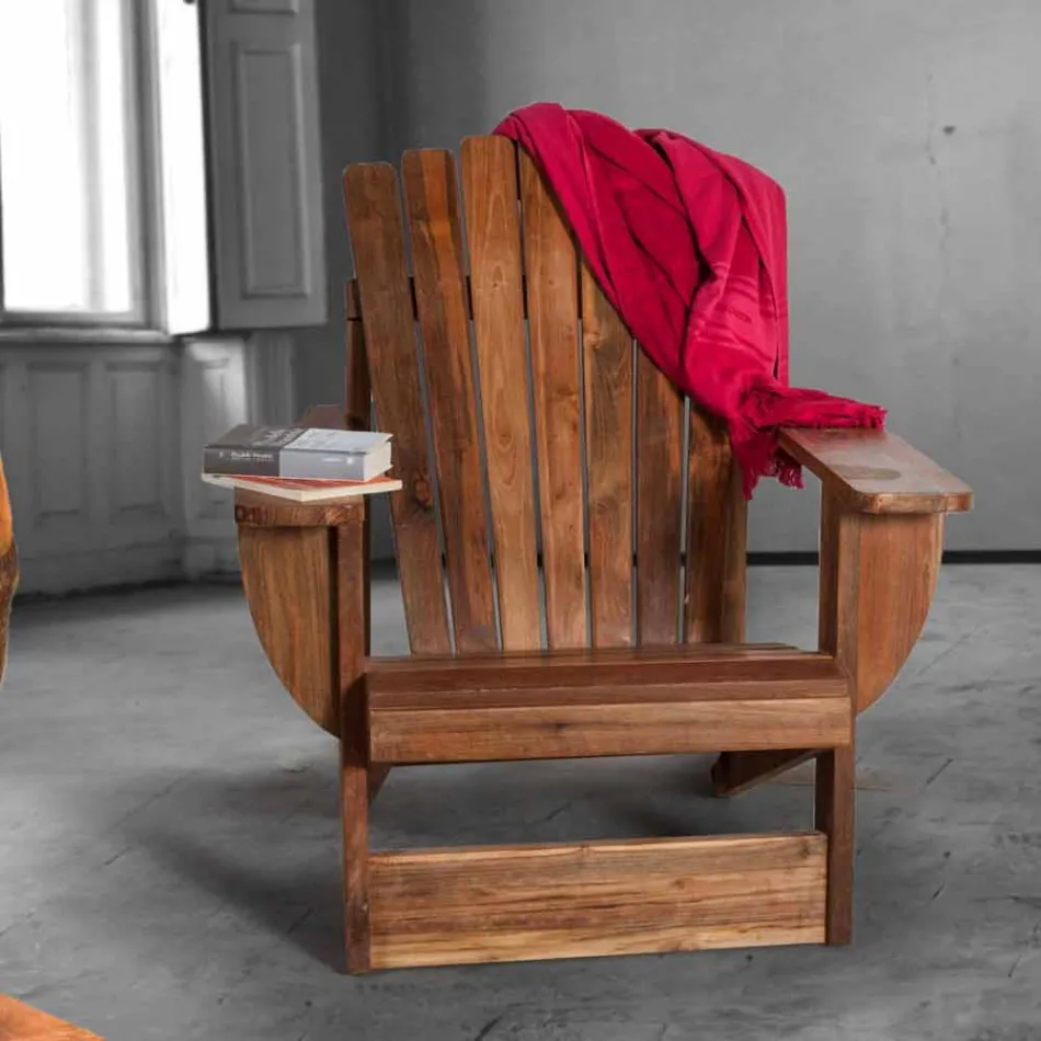 Sammensætning 2 Badeværelsesmøbler i massivt teaktræ - Solferino Viadurini