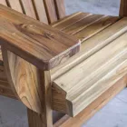 Sammensætning 2 Badeværelsesmøbler i massivt teaktræ - Solferino Viadurini