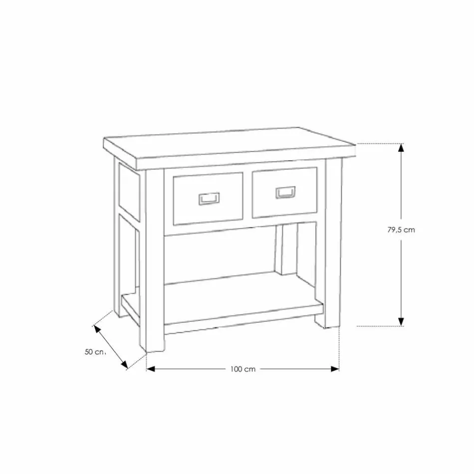 Sammensætning 3 Badeværelsesmøbler i teaktræ med harpiksvask - Essence Viadurini