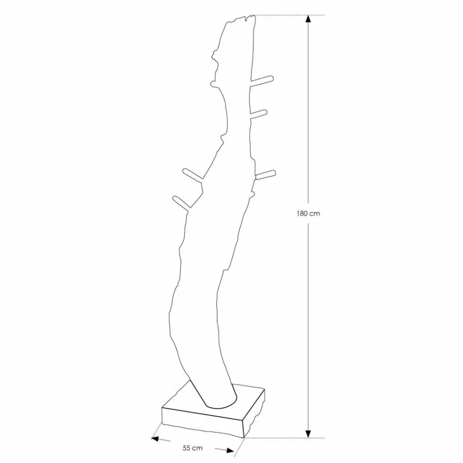 Sammensætning 3 Badeværelsesmøbler i teaktræ med harpiksvask - Essence Viadurini