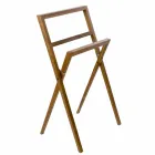 Komposition 4 Badeværelsesmøbler i teaktræ og forkromet stål - Beatles Viadurini