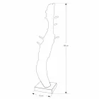 Komposition 4 Badeværelsesmøbler i teaktræ og forkromet stål - Beatles Viadurini