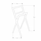 Komposition 4 Badeværelsesmøbler i teaktræ og forkromet stål - Beatles Viadurini