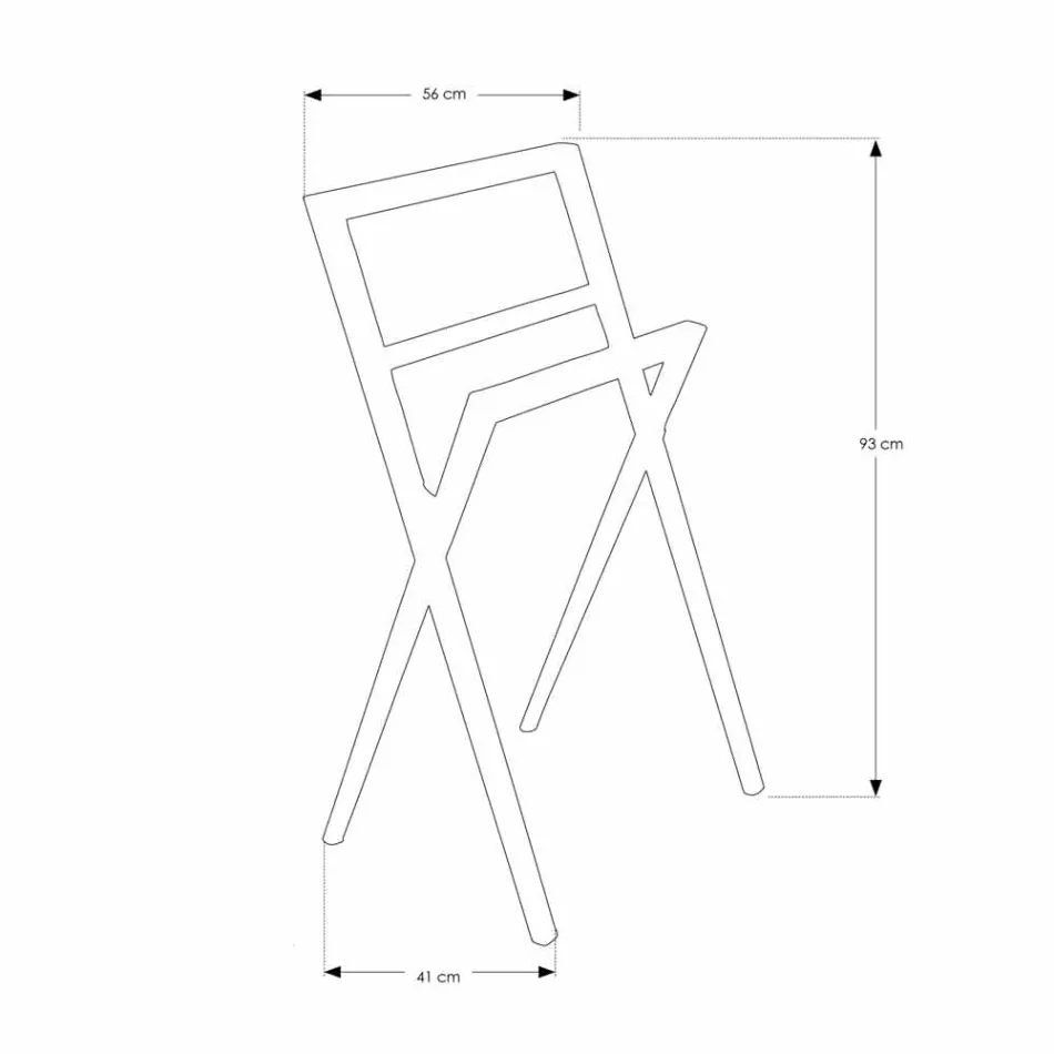 Komposition 4 Badeværelsesmøbler i teaktræ og forkromet stål - Beatles Viadurini