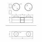 Sammensætning 5 Hængende badeværelsesmøbler med dobbelt håndvask Fremstillet i Italien - Renga Viadurini