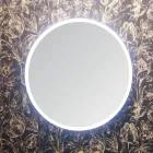 Sammensætning 5 Suspenderede badeværelsesmøbler i træ og krystal Lavet i Italien - Renga Viadurini