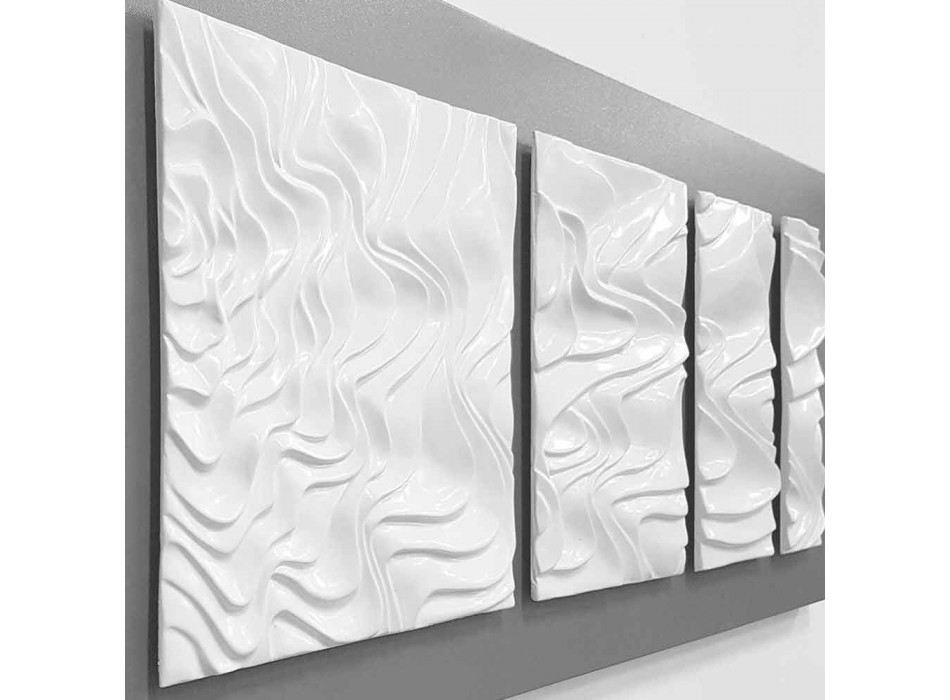 Vægkomposition af designdekoration i moderne abstrakt keramik - Verno Viadurini