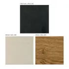 Vægsammensætning i Mdf og eg-belagt blokplade Made in Italy - Marit Viadurini