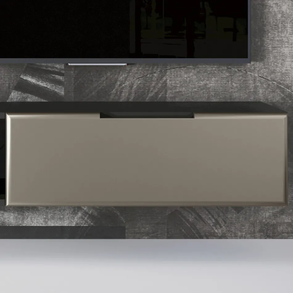 Moderne Stue Vægsammensætning i MDF Fremstillet i Italien - Linn Viadurini