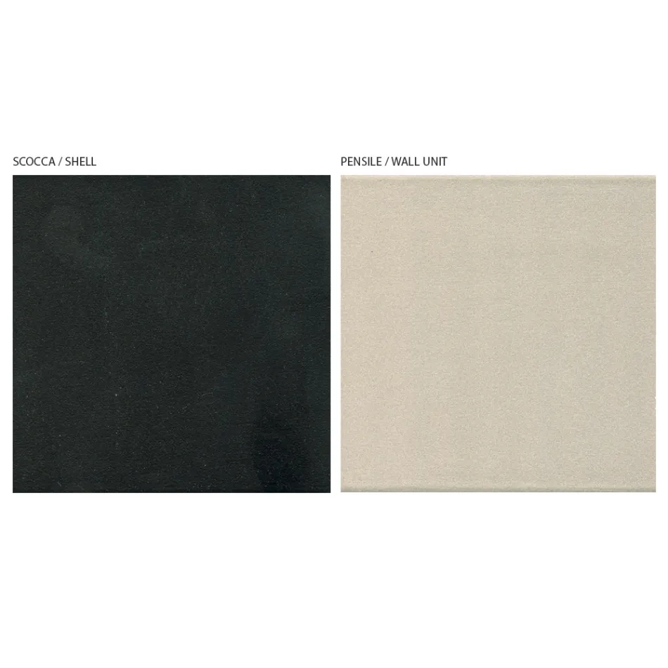 Moderne Stue Vægsammensætning i MDF Fremstillet i Italien - Linn Viadurini