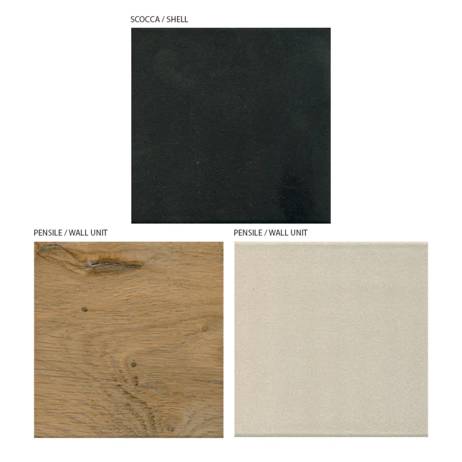 Moderne design vægkomposition i MDF Fremstillet i Italien - Kristin Viadurini