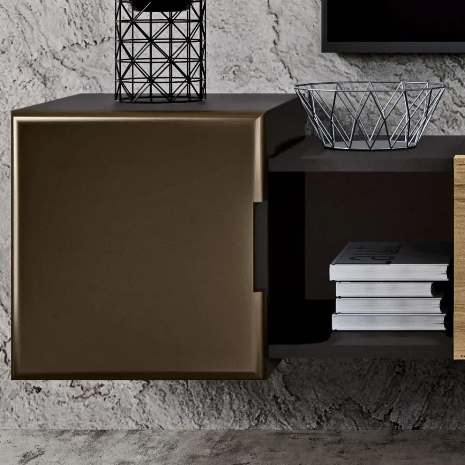 Vægsammensætning til boligområdet med moderne design lavet i Italien - Margit Viadurini