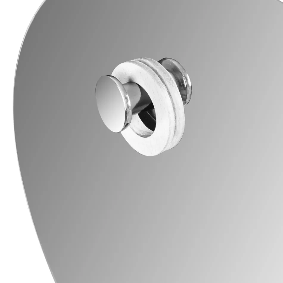 Hvid badeværelseskomposition med jordstøtte og designtilbehør - Georges Viadurini