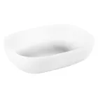 Hvid badeværelsessammensætning med jordstøtte og designtilbehør - Georges Viadurini