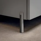 Badeværelseskomposition med 1 skuffe, antracit harpiksvask og spejl - Titan Viadurini