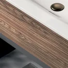 Badeværelseskomposition med 2 skuffer, 2 åbne rum og vask - Elios Viadurini