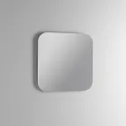 Badeværelseskomposition med 2 skuffer i egetræ, keramisk vask og spejl - Titan Viadurini