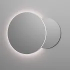 Badeværelseskomposition med 4 skuffer i Rio Oak, spejl og vask - Velaria Viadurini