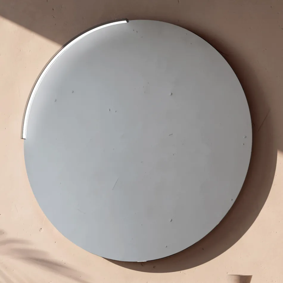 Badeværelseskomposition med 4 skuffer, sort keramisk vask og spejl - Elios Viadurini