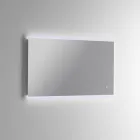 Badeværelseskomposition med 6 duegrå skuffer, spejl og vask - Velaria Viadurini