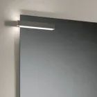 Badeværelseskomposition med skuffer, vask, spejl og vægskab - Orione Viadurini