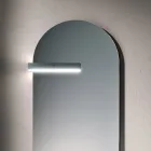 Badeværelseskomposition med skuffe, vask, spejl, vægskab og hylde - Elios Viadurini