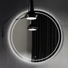 Badeværelseskomposition med spejl, base og harpiksvask fremstillet i Italien - Kilos Viadurini