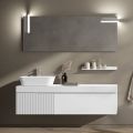 Badeværelsessammensætning med spejl og hylde Lavet i Italien - Erebo