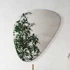 Badeværelsessammensætning med moderne spejl og konsolhåndvask Made in Italy - Palom Viadurini