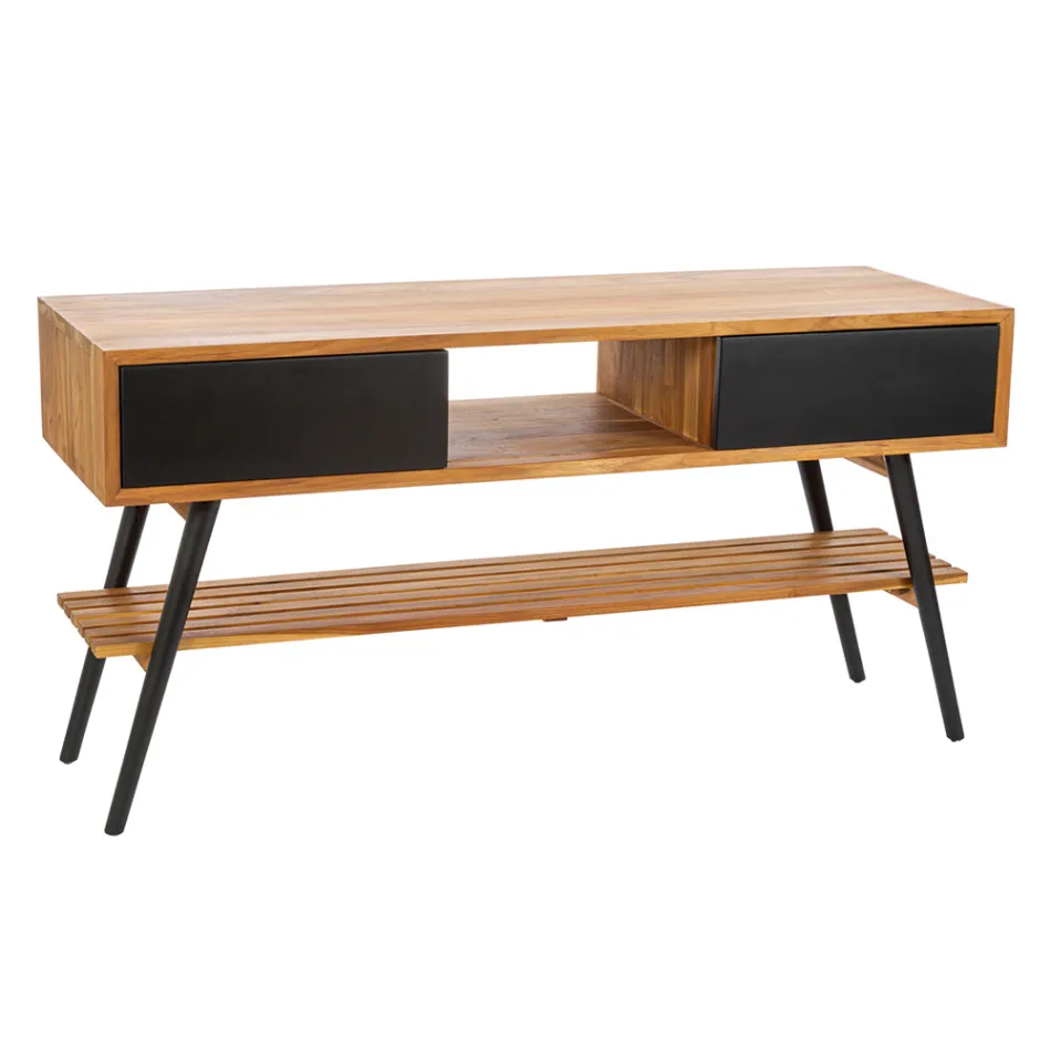 Moderne sort badeværelsessammensætning på jorden inklusive tilbehør - Georges Viadurini