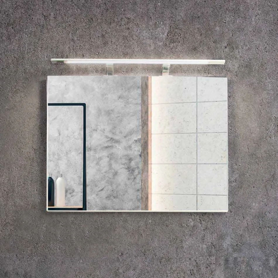 Komposition Suspenderet badeværelse i Mdf lakeret fremstillet i Italien - Becky Viadurini