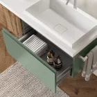 Salvie grøn og Cannettato eg badeværelsessammensætning lavet i Italien - Uranus Viadurini