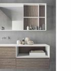 Badeværelsesmøblersammensætning, moderne og suspenderet design lavet i Italien - Callisi8 Viadurini