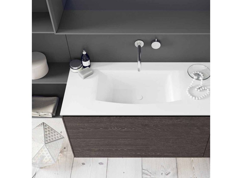 Suspenderede og moderne badeværelsesmøbler, designmøbler - Callisi12 Viadurini