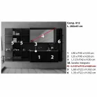 Suspenderede og moderne badeværelsesmøbler, designmøbler - Callisi12 Viadurini