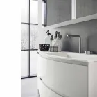 Moderne og ophængt badeværelseskomposition lavet i Italien Design - Callisi7 Viadurini