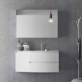 Moderne og ophængt badeværelseskomposition lavet i Italien Design - Callisi7