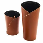 Kontorkomposition i moderne design i læder fremstillet i Italien - Giulio Viadurini