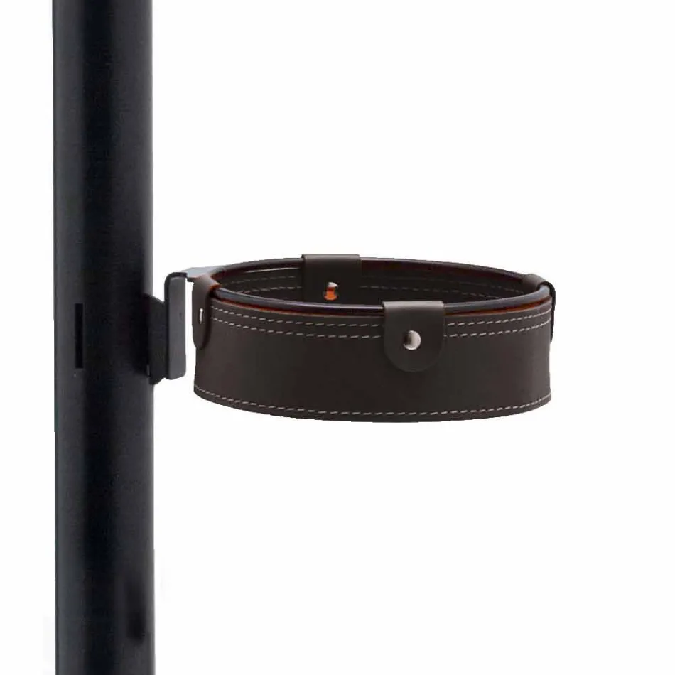 Kontorkomposition i moderne design i læder fremstillet i Italien - Andrea Viadurini