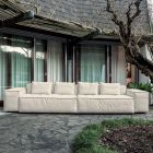 Sammensætning af 2 sofaer med ryglæn og 2 armlæn - bizart Viadurini