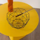 Sammensætning af 2 moderne kaffeborde i stål fremstillet i Italien - poppel Viadurini