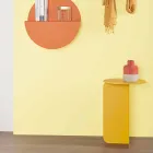 Sammensætning af 2 moderne kaffeborde i stål fremstillet i Italien - poppel Viadurini