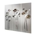 Sammensætning af 3 paneler, der viser 3 buketter med blomster lavet i Italien - Colleen