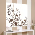 Sammensætning af 3 paneler, der viser en gren med blade lavet i Italien - Ashton Viadurini