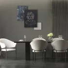 Sammensætning af 3 paneler med stilisering af Medusa lavet i Italien - Ichika Viadurini