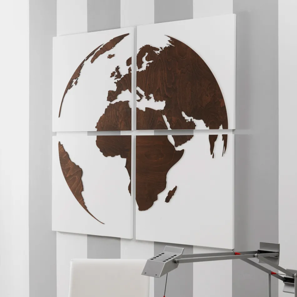 Sammensætning af 4 paneler, der repræsenterer Made in Italy-verdenen - Ciro Viadurini