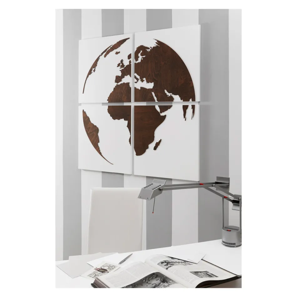 Sammensætning af 4 paneler, der repræsenterer Made in Italy-verdenen - Ciro Viadurini